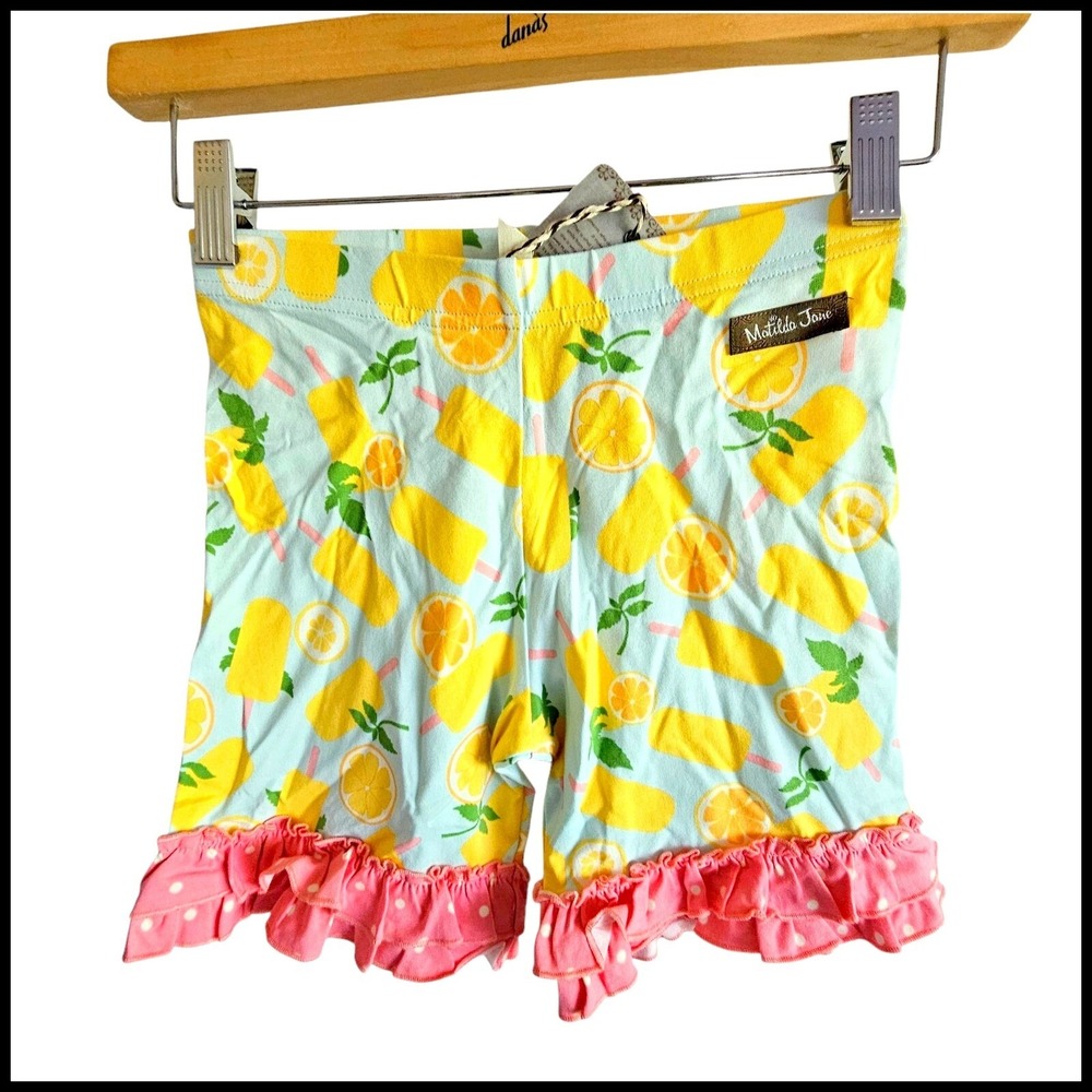 Matilda Jane Lemonade Bike‎ Shorts Ruffle Bottoms Girls Size 10 NWT